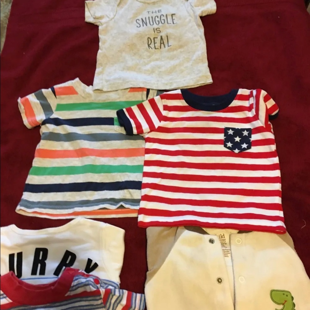 Baby Boy Clothes Lot Of. 10   Mix. Roper Top And Bottom 3m- 9m